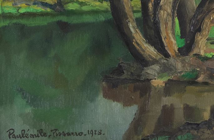 Paulémile Pissarro - L&#39;Arbre au Bord de l&#39;Eau | MasterArt